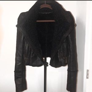 Faux shearling jacket